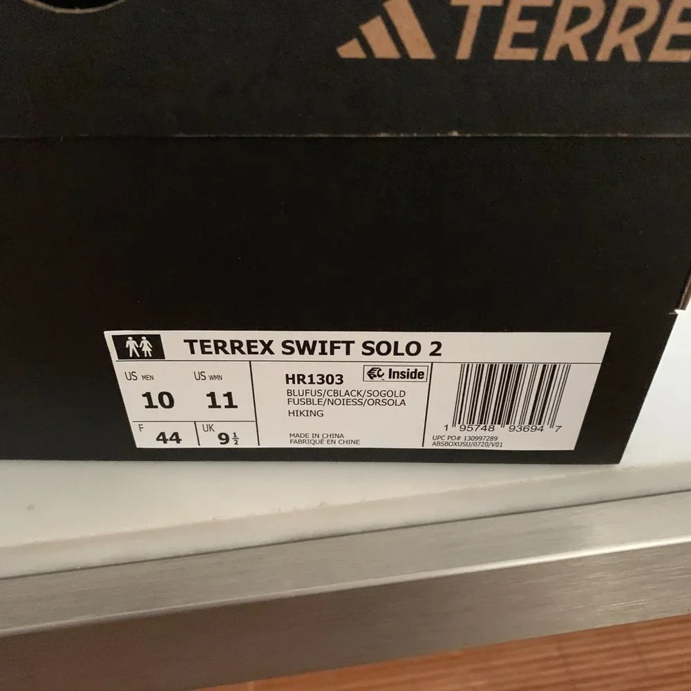 adidas Terrex Men’s Blue and Orange Trail Boots